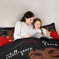 thumbnail image 5 of Castle Fairy Teens Black Girl Queen Comforter Set,Romantic Fashion Bedding Comforter Set, 5 of 8