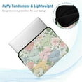 thumbnail image 5 of Quilted Laptop Sleeve for 13-16 Inch Laptops Protective Laptop Case Cover Lightweight Travel & Office Essentials Pastel-colored Cats and Flowers, 5 of 8