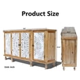 thumbnail image 2 of MDQMD 63'' Carved Buffet Cabinet with 4 Doors for Living Room,Vintage Sideboard with Solid Wood Legs for Dining Room, 2 of 9