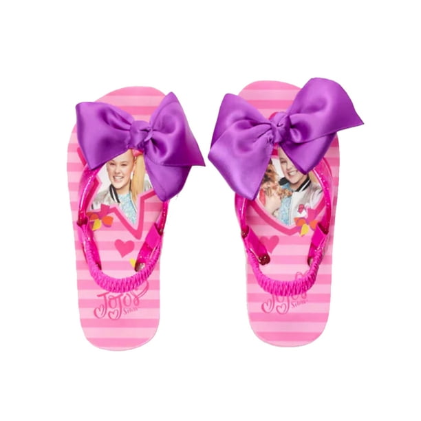 Disney Frozen Nickelodeon Jojo Siwa Bow Beach Back Strap Flip Flop Toddler Girls Walmart Com Walmart Com