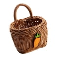 thumbnail image 2 of Wall Mount Basket Storage Basket Plants Home Sundries Farmhouse Towels Fruits Key Kitchen Cabinet Toys Organizer Woven Wall Basket Container C, 2 of 8