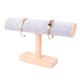 thumbnail image 3 of Soporte de madera para pulseras y brazaletes, organizador de collares y relojes. Gris, 3 of 7