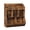 Rustic Brown, variant on Bookshelf  Storage Organizer For 5 Compartments And 3-layer Shelves Bookcase Footboard Game Room Playroom School Rustic Brown Fg34cw01