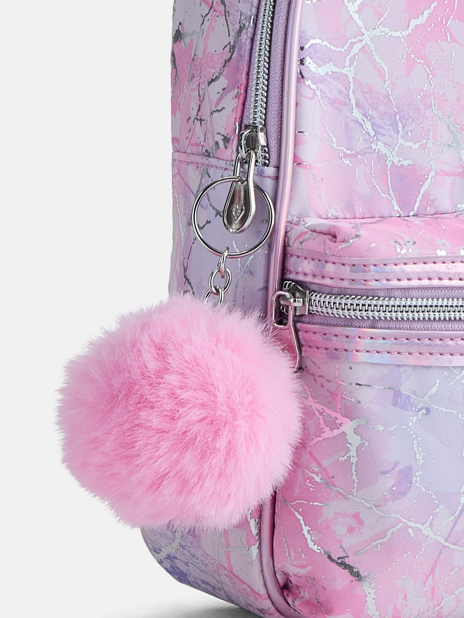 Justice Girls Pocket Mini Backpack, Pink Sparkle