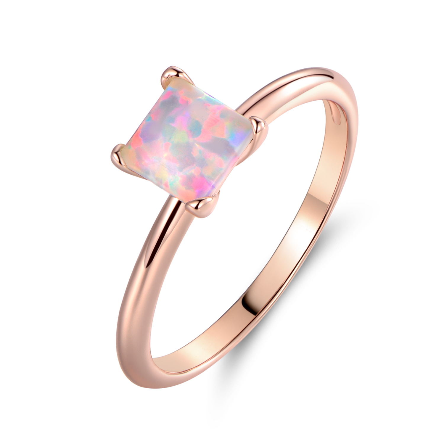Peermont Jewelry - Peermont Peermont 18k Rose Gold Plated Princess-Cut