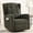 Teddy Dark Green, variant on Power Swivel Rocking Recliner Chair, Electric Rocker Nursery Glider Chair, USB and Type-C Ports, Upholstered Fabric Reclining Single Sofa Chair for Living Room (Beige)