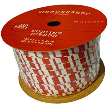Wonder Shop - Wondershop 36-Yard Christmas Holiday Striped Gift Present Curling Ribbon (1 Roll)