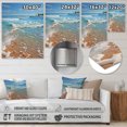 thumbnail image 4 of Designart "Seashell by the Turquoise Beach I" Nautical & Beach Metal Art Print, 4 of 5