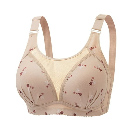 Lovzfmll Women s Plus Size Printed Collection Accessory Breast Gathering Thin Strapless Style Bra