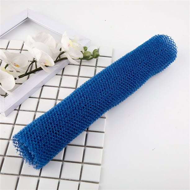 Toalla de Ducha Exfoliante de Red de 81 Cm de Largo, Elimina Las Células Muertas de La Piel, Favorece La Circulación, Exfoliante Corporal de Nailon de Secado Rápido para Una Piel Suave y Tersa.