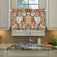 thumbnail image 2 of Yayeee Kitchen Curtains Tier Pair Light Filtering 27"x24" Rod Pocket Short Cafe Window Panel, Rustic Floral, 2 of 7