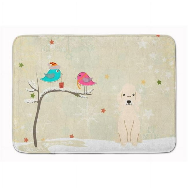 Carolines Treasures BB2563RUG Christmas Bedlington Terrier Sandy Machine Washable Memory Foam Mat
