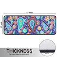 thumbnail image 5 of Kitchen Rugs Sets Of 2,Blue Paisley and Floral Pattern Anti Fatigue Kitchen Mat Rugs Non Slip Washable,Decorative Kitchen Floor Mats for Kitchen,Sink,Laundry,17"x47"+17"x47", 5 of 5