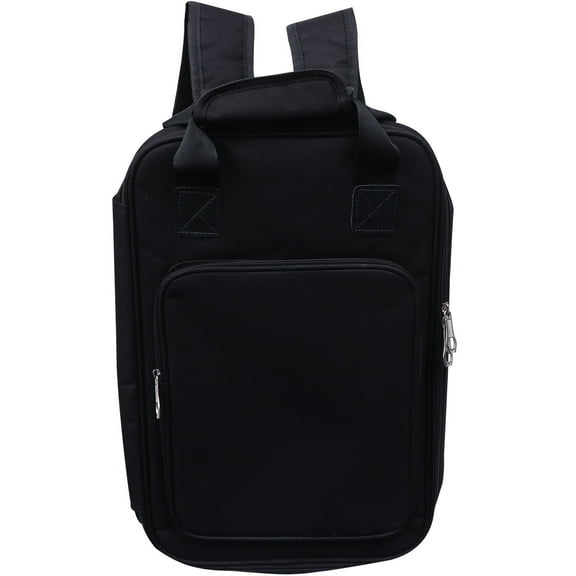 1Pc Portable Drum Stick Backpack Bag Thicken Drumsticks Package Storage Case Pouch Drumstick Bag Percussion Instruments Accessories (12 pairs of Thicken Black Drum Pack)