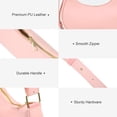 thumbnail image 5 of KXF Women Leather Underarm Bag Crescent Shoulder Handbag Saddle Bag Chic Purse Satchel Purse, 5 of 6