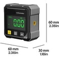 thumbnail image 2 of Outil de Protraction d'Angle Laser Numérique, Outil de Mesure Haute Précision 4x90° avec Grand Affichage LED, Base Magnétique, Rechargeable par USB pour Menuiserie, Métal, Construction et Bricolage, 2 of 9
