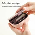 thumbnail image 4 of VONKY Portable Mini Jewelry Box Organizer Household Jewelries Case with Mirror Lipsticks Multi Grids Storage Containers Pink Purple 1Set, 4 of 6