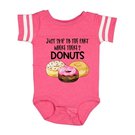 

Inktastic Just Skip to the Part Where There s Donuts Gift Baby Boy or Baby Girl Bodysuit