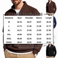 thumbnail image 2 of Men's Quarter Zip Pullover Sweatshirt Zip Long Sleeve Casual Warm Soft Fall Winter Outdoor Top with Stand Collar White L, 2 of 5
