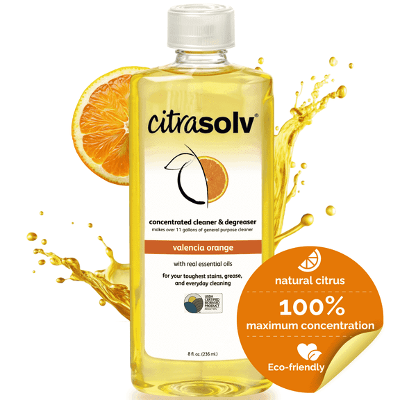 Citra Solv Indoor Concentrate & Commercial Degreaser, Valencia Orange, 8 fl oz
