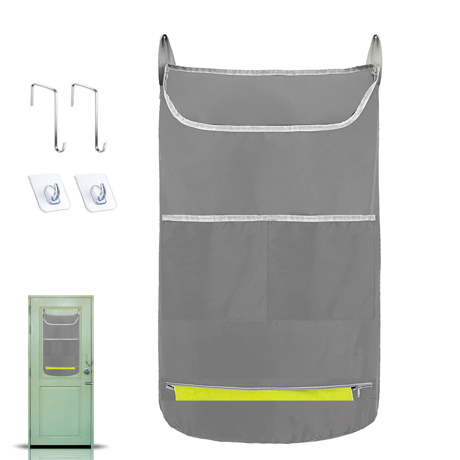 Details about   Storage Bag Household Large Capacity Dirty Clothes Pocket Hanging Laundry Bag 