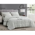 thumbnail image 3 of Chezmoi Collection Piper 7-Pieces Bed in a Bag Comforter Set with Sheets, Honeycomb Hexagon Quilted Double Brushed Microfiber Lightweight All Season Bedding Set, Queen, Light Gray, 3 of 9