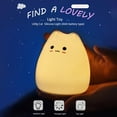 thumbnail image 2 of LED Battery Night Cartoon Cute Cat Silicone Light LED Color Changing Children's Bedroom Ambient Night Light Tap Light, 2 of 8