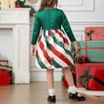 thumbnail image 5 of Mercatoo Girls Dress Christmas Clothing Children's Dress Lollipop Print Long Sleeve Short Puff Skirt Girls Holiday Sweater, 5 of 7