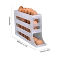 thumbnail image 2 of Dispensador de huevos 4 capa Rolling 30 contenedor para refrigerador (mate transparente), 2 of 4