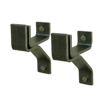 - Enclume Premier 8-Inch Wall Bracket, Set of 2, Use with Enclume Rolled End Bar Pot Rack (sold separately), Hammered Steel