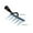 B-Black, variant on Garden Tool​ Heavy-Duty Hand Rake with Metal Tines, Black Rubber Grip, Soil Leveling, Clod Breaking Compost Turning, Plantsing Bed Preparation