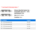 thumbnail image 2 of Exhaust Manifold Gasket Set - Compatible with 1971 - 1973 International 1310 1972, 2 of 2