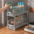 thumbnail image 4 of CNKOO Plastic Storage Shelf with Bins Easy Assemble Shelf Racks for Laundry Room Pantry Drawer, 4 of 10
