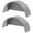 Grey, variant on Pinypikaka 2 Pack Single Axle Trailer Fenders with Fenders Backs, Fits for 14"-16" Wheels, Trailer Fenders Replacement for Car Hauler, Cargo, Utility, Landscape Trailers