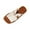 White, variant on Women's Flat Sandals Dressy Summer Square Open Toe Slip On Leather Slide Sandals Black 5.5