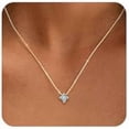 thumbnail image 1 of Chenchen Birthstone Gold Necklaces for Women Dainty Non Tarnish 14K Gold Plated Diamond Necklace Cubic Zirconia Pendant Necklaces Women Gold Trendy Jewelry Bridesmaid Birthday Christmas Gift, 1 of 1
