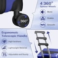 thumbnail image 3 of Luggage Sets 3 Piece Carry on Luggage with Spinner Wheels Hardshell Durable Suitcase with TSA Lock 20 24 28 inch NavyBlue, 3 of 8