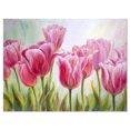 thumbnail image 2 of Tulips in a Row - Floral Art Canvas Print, 2 of 3