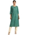 thumbnail image 1 of eloria Bandhej Printed Women's Fashion Indian Style Kurti Dress, 1 of 7