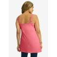 thumbnail image 2 of Jessica London Women's Plus Size Stretch Cotton Shirred Tank, 2 of 4