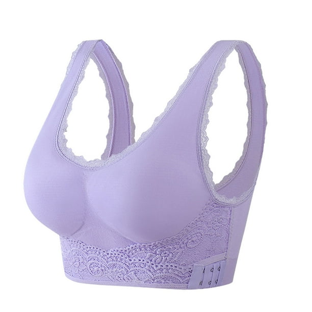 Minnieouse Sujetador sin costuras sexy y de apoyo para mujeres que quieren comodidad y estilo Push Up Bra Bra Push Up Sujetador deportivo Ropa Ropa interior Púrpura,1 s