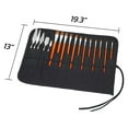 thumbnail image 4 of Paint Brush Holder Roll Up Case for Artist Acrylic Oil Watercolor, Holders 30 Slots,Black, 4 of 6