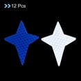 thumbnail image 3 of Pegatinas Reflectantes Uxcell, Paquete de 12, Cinta Reflectora Adhesiva de Alta Visibilidad para Seguridad Nocturna de 2.87 x 2.17 Pulgadas, Azul, 3 of 5