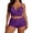 Purple, variant on Women's Lace Bra and Panty Set, Soft Pajama Top Temptation Underwear, Large Plus Size Home Sleepwear Lounge Clothes