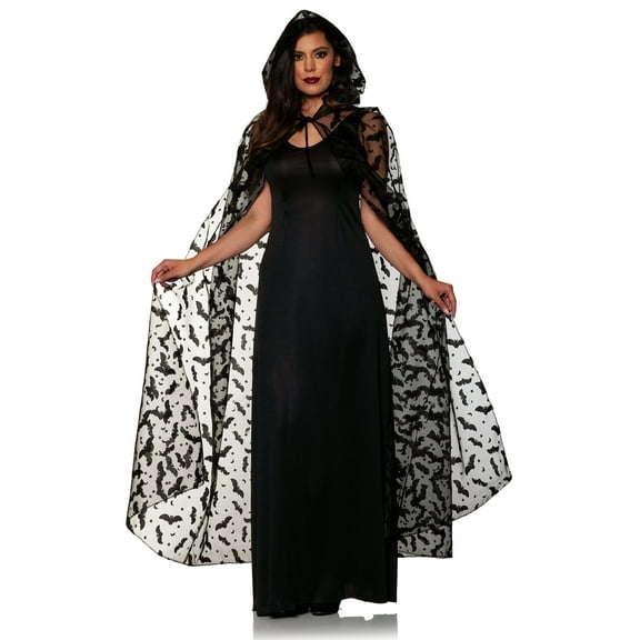 Women's Embossed Bat Adult Cape