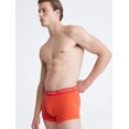 thumbnail image 5 of Calvin Klein Men's Cotton Classics 3-Pack Trunk, Summer Taupe, Fiesta, Black, Small, 5 of 5