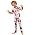thumbnail image 2 of Family Christmas Pajamas Matching Sets Festive Sleepwear Classic Print Long Sleeve Tops Pants Soft PJs for Cozy Holiday Nights, 2 of 6