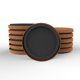 thumbnail image 5 of Injueey 4 unids/set deslizadores de muebles en forma de taza para pisos de madera muebles y pisos que facilitan la fabricación Cubiertas para muebles de jardín 4.72 pulgadas, 5 of 6