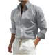 thumbnail image 3 of Ceisia Men's Slim Fit Long Sleeve Striped Button-Down Shirt Casual Summer Beach Top Black L Gifts, 3 of 5