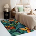thumbnail image 3 of Leaf Rug Nursery - Leaf Rug & Home Decor, 3x4 Area Rug, Green and Yellow Leaves Rugs for Entryway, Washable Non Slip Soft Low Pile Small Indoor Door Mat, Botanical Carpet & Room Decorations, 3 of 7